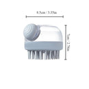 1pc Pet Bath Brush Soft Silicone With Shampoo Dispenser Gentle Massage For Grooming And Cleaning Fur And Hair