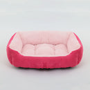 Bed for Dog Cat Pet Square Plush Kennel Medium Small Dog Sofa Bed Cushion Pet Calming Dog Bed House Pet Supplies Winter