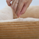 Bed for Dog Cat Pet Square Plush Kennel Medium Small Dog Sofa Bed Cushion Pet Calming Dog Bed House Pet Supplies Winter