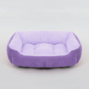 Bed for Dog Cat Pet Square Plush Kennel Medium Small Dog Sofa Bed Cushion Pet Calming Dog Bed House Pet Supplies Winter