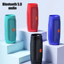 Portable Bluetooth subwoofer speakers in multiple colors with Bluetooth 5.0 audio technology.
