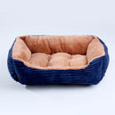 Bed for Dog Cat Pet Square Plush Kennel Medium Small Dog Sofa Bed Cushion Pet Calming Dog Bed House Pet Supplies Winter