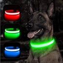 USB Rechargeable Luminous Collar Adjustable Led Glowing Dog