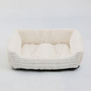Bed for Dog Cat Pet Square Plush Kennel Medium Small Dog Sofa Bed Cushion Pet Calming Dog Bed House Pet Supplies Winter