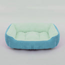 Bed for Dog Cat Pet Square Plush Kennel Medium Small Dog Sofa Bed Cushion Pet Calming Dog Bed House Pet Supplies Winter