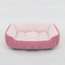 Bed for Dog Cat Pet Square Plush Kennel Medium Small Dog Sofa Bed Cushion Pet Calming Dog Bed House Pet Supplies Winter